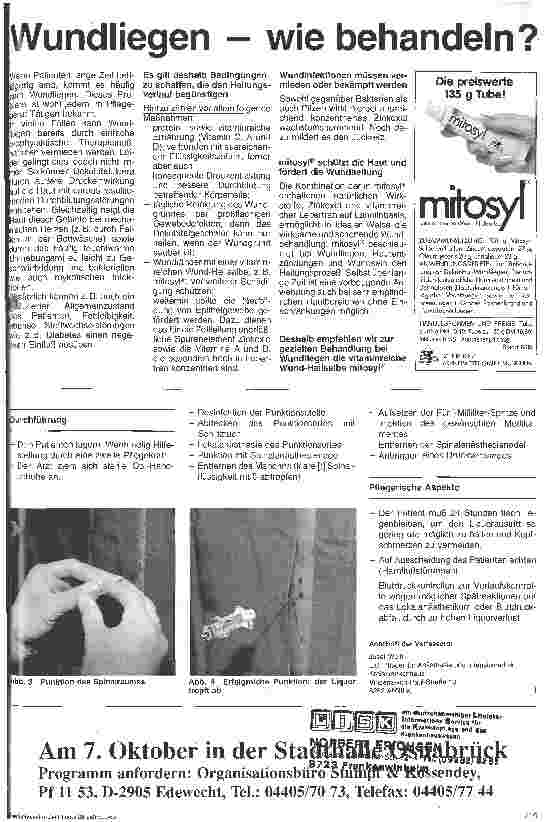 Vorschauseite 2: Pflegehandbuch der Anästhesieabteilung 12. Teil: Spinalund Lumbalanästhesie