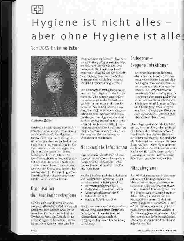 Vorschauseite 1: Hygiene ist nicht alles - aber ohne Hygiene ist alles nichts!