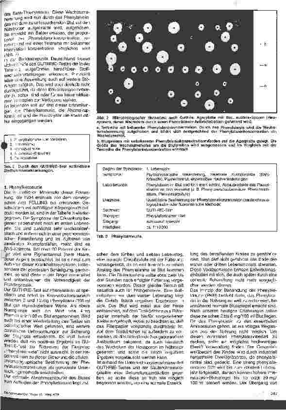 Vorschauseite 2: Kinderheilkunde Screening-Teste zur Frühdiagnostik angeborener Erkrankungen // 1.Folge: Frühdiagnostik der Aminosäuren-Stoffwechselst