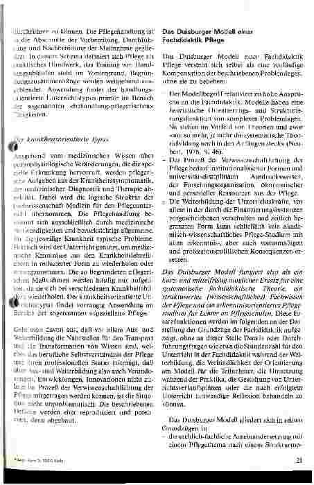 Vorschauseite 5: Ein Beitrag zu einer Fachdidaktik Pflegedas Duisburger Modell