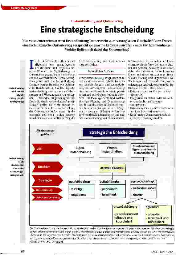 Vorschauseite 1: Eine strategische Entscheidung