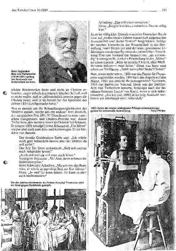 Vorschauseite 5: 100 Jahre Entwicklung in der Medizin (I)