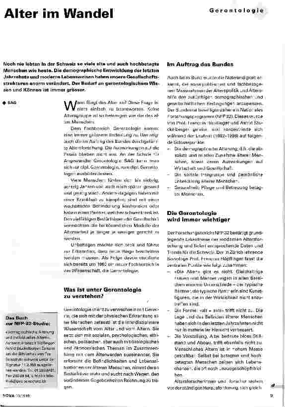 Vorschauseite 1: Alter im Wandel