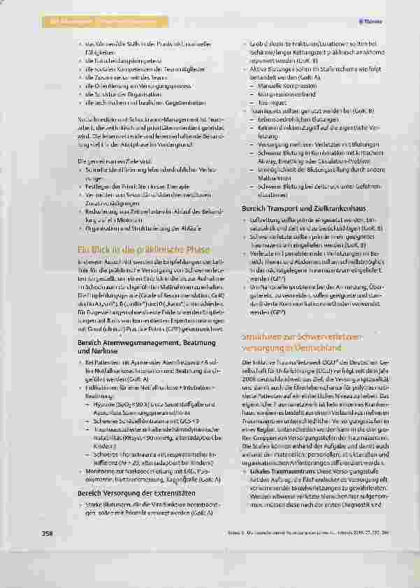 Vorschauseite 4: Die herausfordernde Versorgung von schwer verletzten und polytraumatisierten Patienten