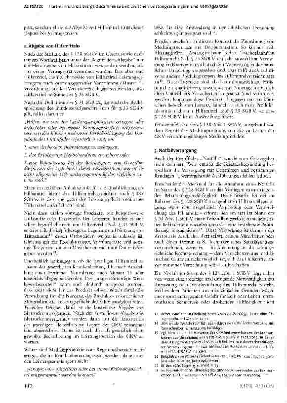 Vorschauseite 4: Unzulässige Zusammenarbeit zwischen Leistungserbringern und Vertragsärzten - Eine erste Bestandsaufnahme der Neuregelung des § 128 SGB V i. d. F der 15. AMG-Novelle