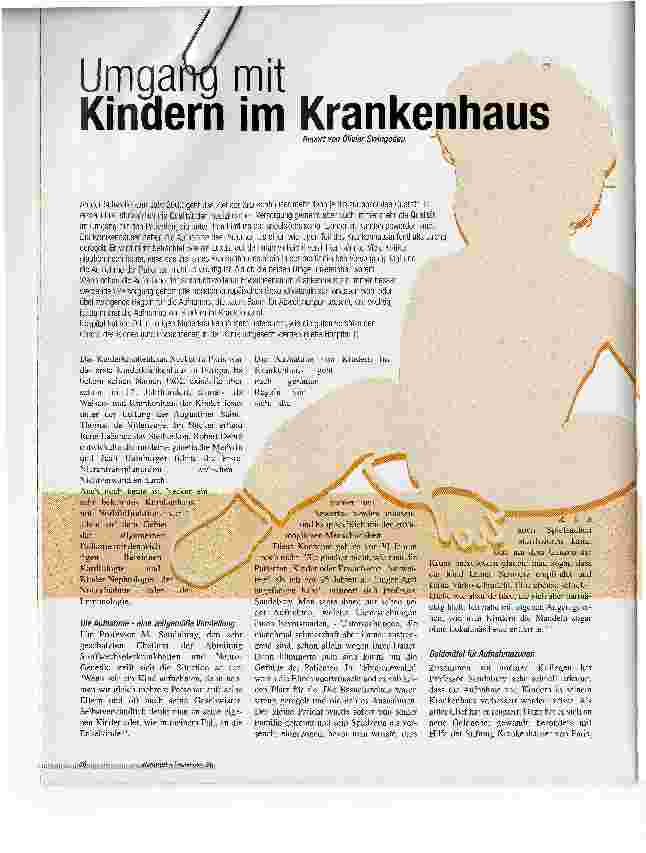 Vorschauseite 1: Umgang mit Kindern im Krankenhaus