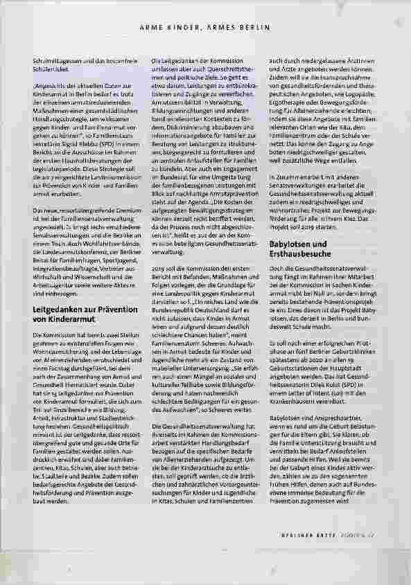 Vorschauseite 4: Arme Kinder, armes Berlin