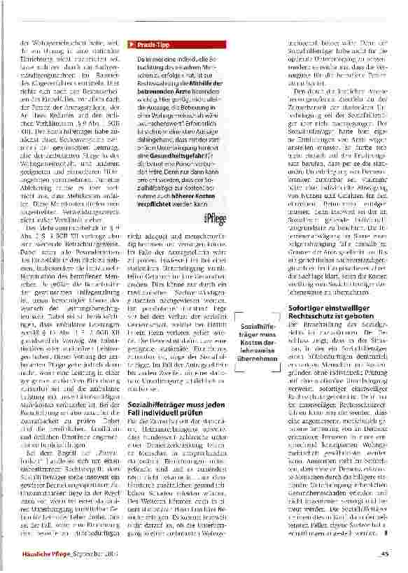 Vorschauseite 2: Zumutbarkeit individuell abwägen