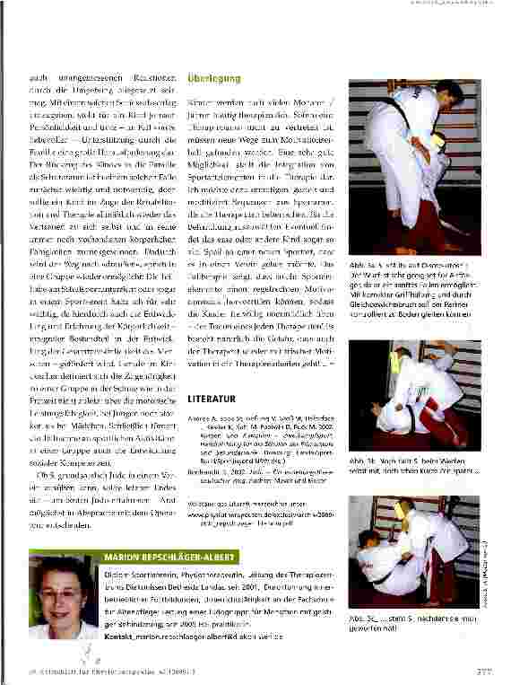 Vorschauseite 4: Judo in der Physiotherapie?