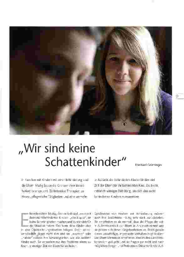 Vorschauseite 1: Wir sind keine Schattenkinder