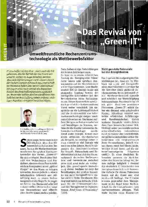 Vorschauseite 1: Das Revival von Green-IT