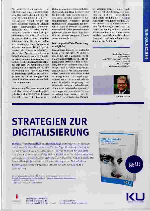 Vorschauseite 3: Ein Standard für den vernetzten Operationssaal der Zukunft