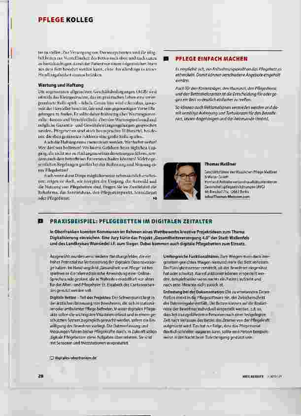 Vorschauseite 3: Das Bett in der häuslichen Pflege
