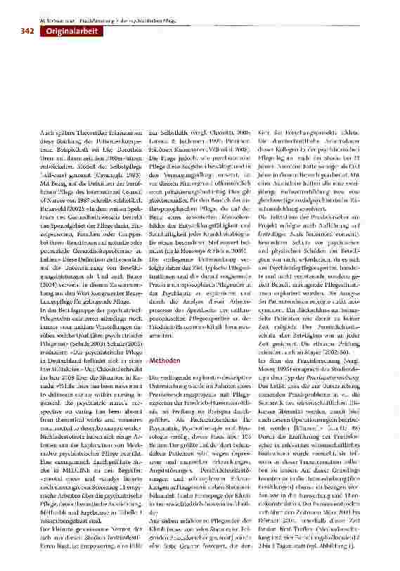 Vorschauseite 2: Evaluation der pflegerischen Expertise in der Psychiatrie - ein Praxisforschungsprojekt an der Friedrich-Husemann-Kiinik bei Freiburg im Breisgau