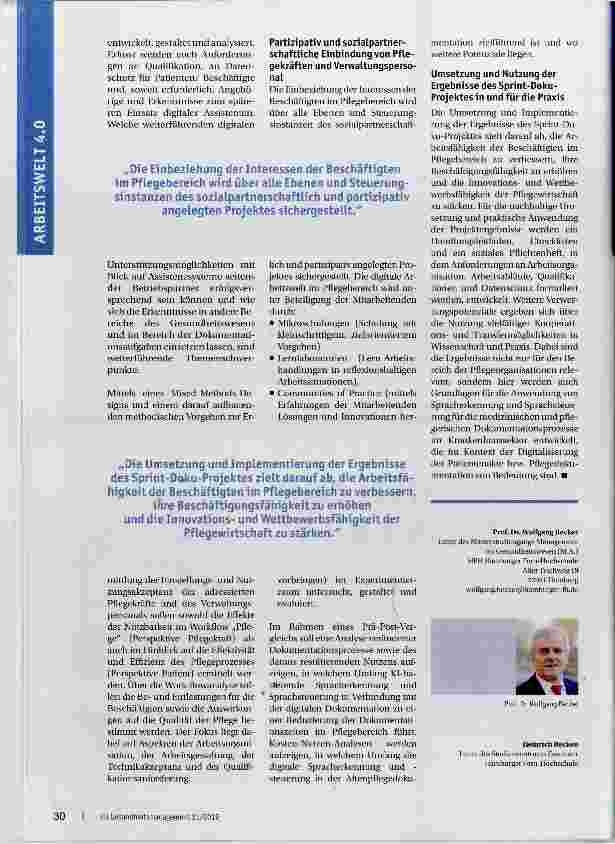 Vorschauseite 3: Digitale Pflegedokumentation in Verbindung mit adaptiver Spracherkennung