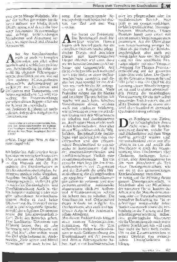 Vorschauseite 3: Führen statt Verwalten im Krankenhaus