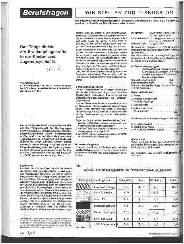 Vorschauseite 1: Das Tätigkeitsfeld der Krankenpflegekräfte in der Kinderund Jugendpsychiatrie