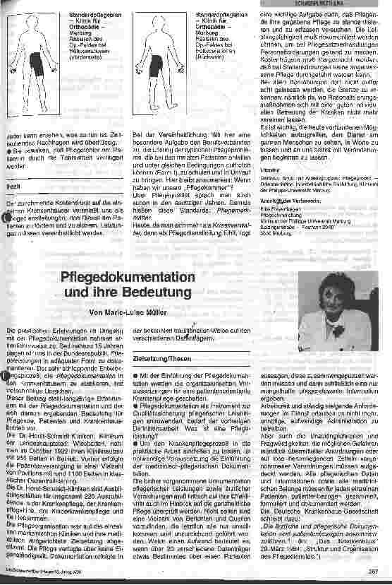 Vorschauseite 1: Pflegedokumentation und ihre Bedeutung