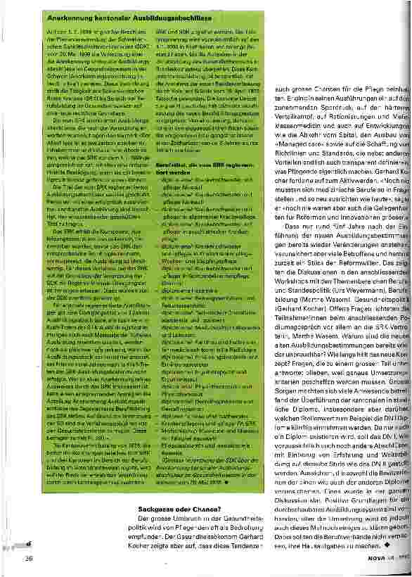 Vorschauseite 2: Wer pflegt in Zukunft?