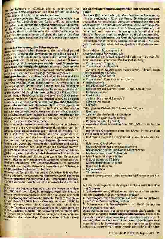 Vorschauseite 5: Kommentar zur Richtlinie für Schwangerenbetreuung vom 18. März 1988