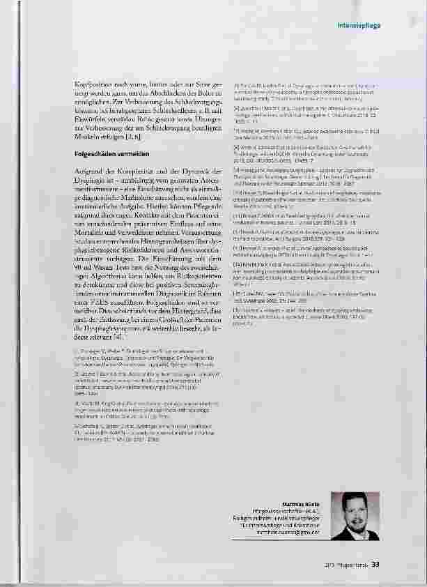 Vorschauseite 6: Post-Extubation-Dysphagie die unterschätzte Gefahr