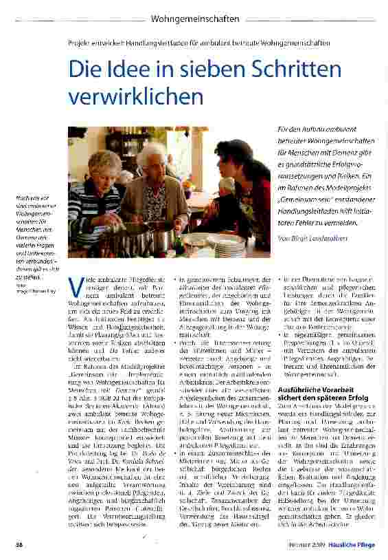 Vorschauseite 1: Die Idee in sieben Schritten verwirklichen