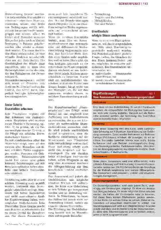 Vorschauseite 2: Sturzrisiken erfolgreich reduzieren