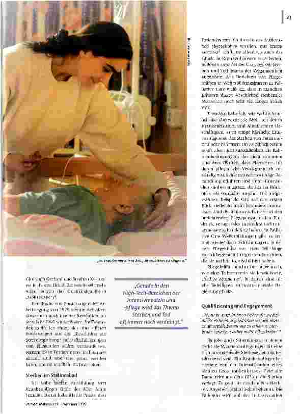 Vorschauseite 2: Sterbebegleitung und Palliative PflegeBlick zurück nach vorn