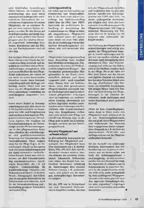 Vorschauseite 2: Pflegecontrolling