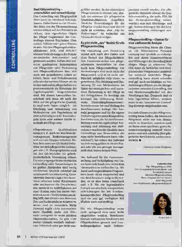 Vorschauseite 3: Pflegecontrolling