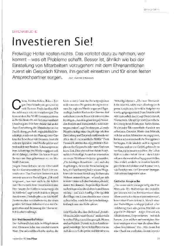 Vorschauseite 2: Investieren Sie!