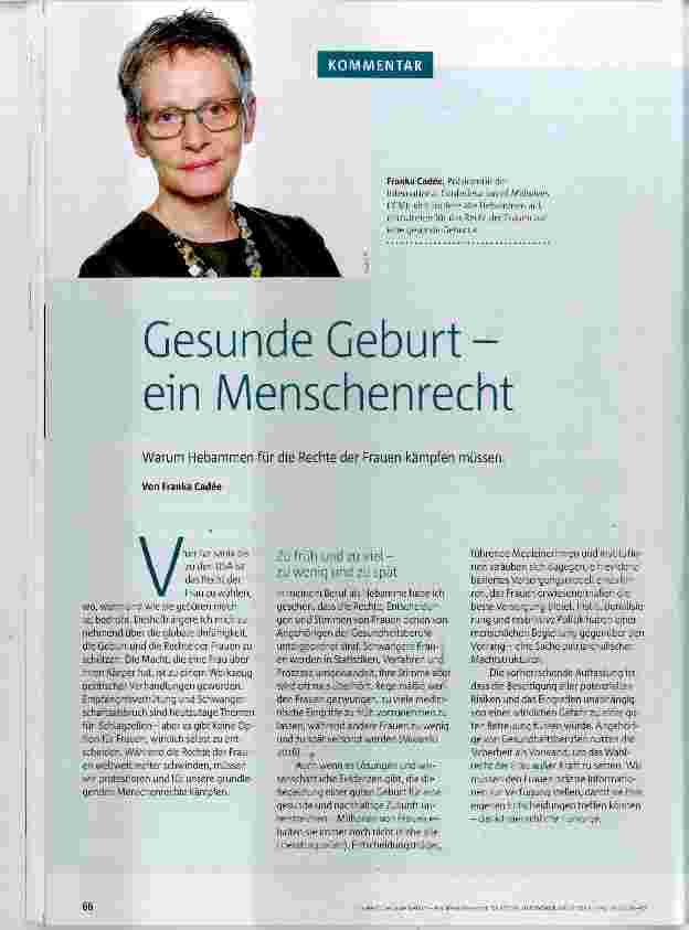 Vorschauseite 1: Gesunde Geburtein Menschenrecht