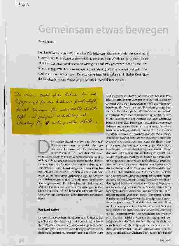 Vorschauseite 1: Gemeinsam etwas bewegen