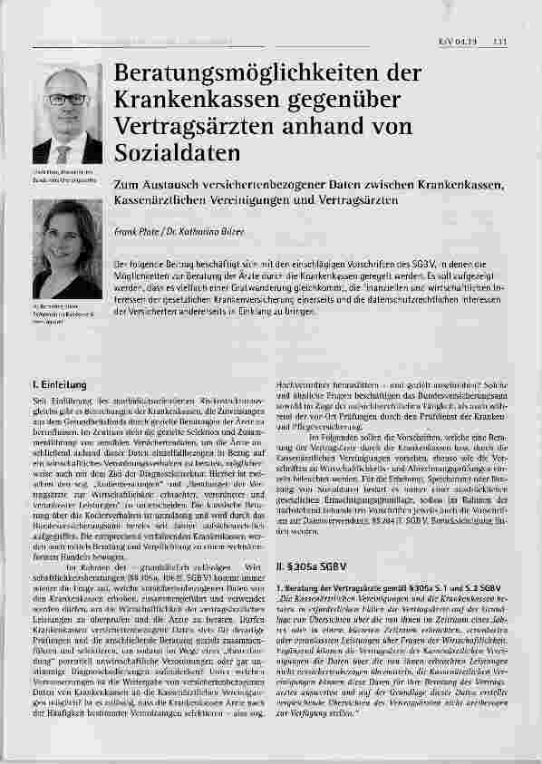 Vorschauseite 1: Beratungsmöglichkeiten der Krankenkassen gegenüber Vertragsärzten anhand von Sozialdaten