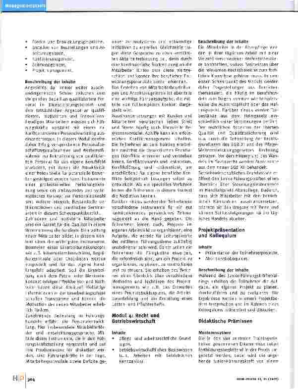 Vorschauseite 3: Die Qualifizierung von Junior-Führungskräften - ein Baustein der Personalentwicklung