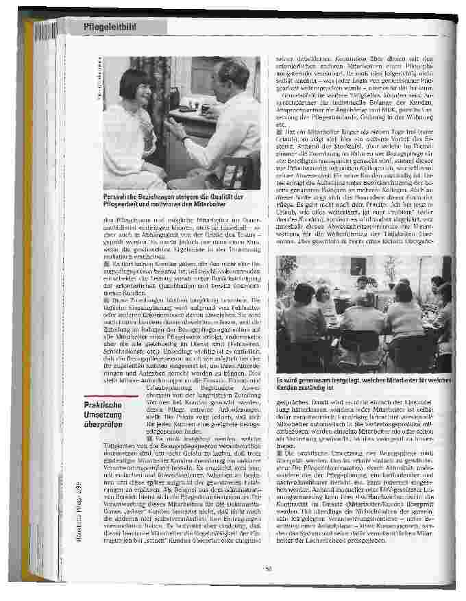 Vorschauseite 4: Zurück in die Zukunft Bezugspflege als Dienstleistungsverständnis