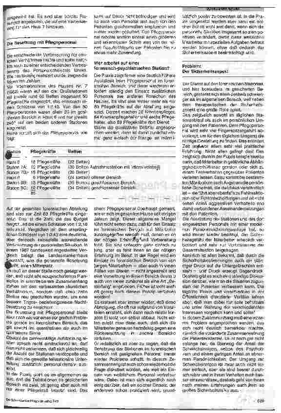 Vorschauseite 2: Krankenpflege in der forensischen Psychiatrie