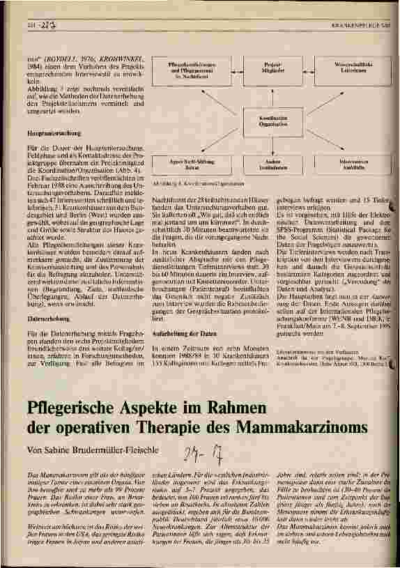 Vorschauseite 1: Pflegerische Aspekte im Rahmen der operativen Therapie des Mammakarzinoms