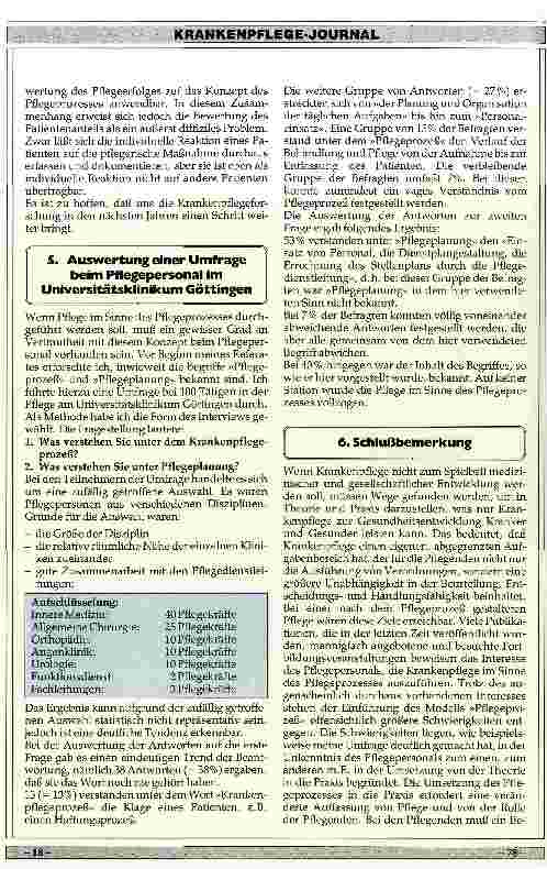 Vorschauseite 4: Der Pflegeprozeß Teil 2