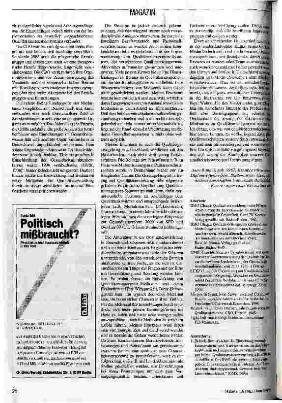 Vorschauseite 4: Qualitätsentwicklung in den Niederlanden Ein Modell für Deutschland?!