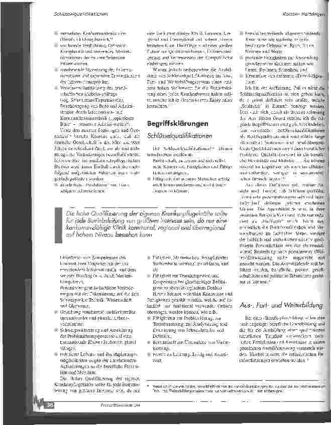 Vorschauseite 2: Die Förderung der Ausbildung von Schlüsselqualifikationen in der Aus-, Fortund Weiterbildung in der Krankenpflege Nutzen und Auswirkungen für Auszubildende, Lehrerinnen und Kranke…