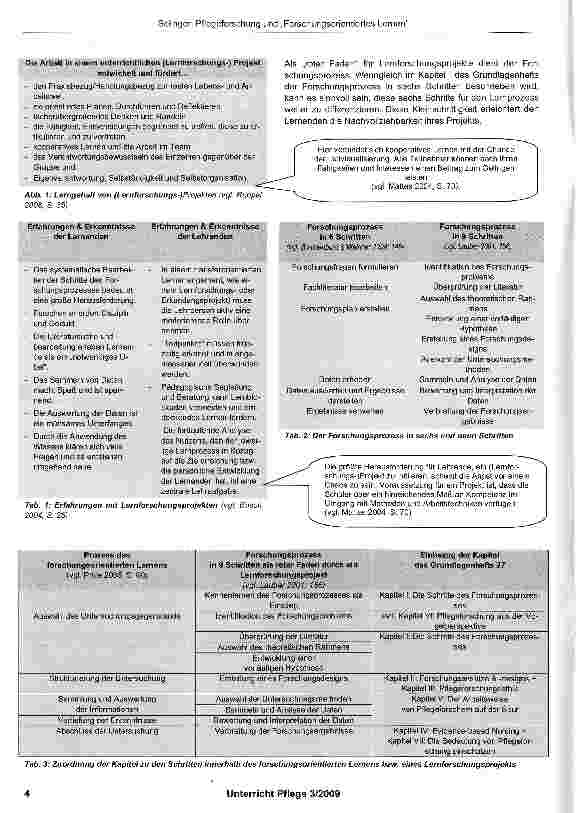 Vorschauseite 3: Pflegeforschung und „Forschungsorientiertes Lernen