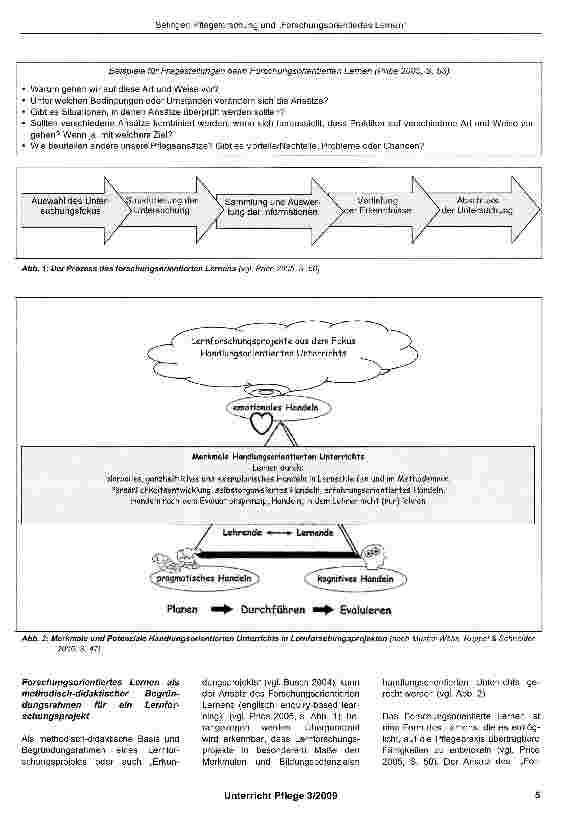 Vorschauseite 4: Pflegeforschung und „Forschungsorientiertes Lernen