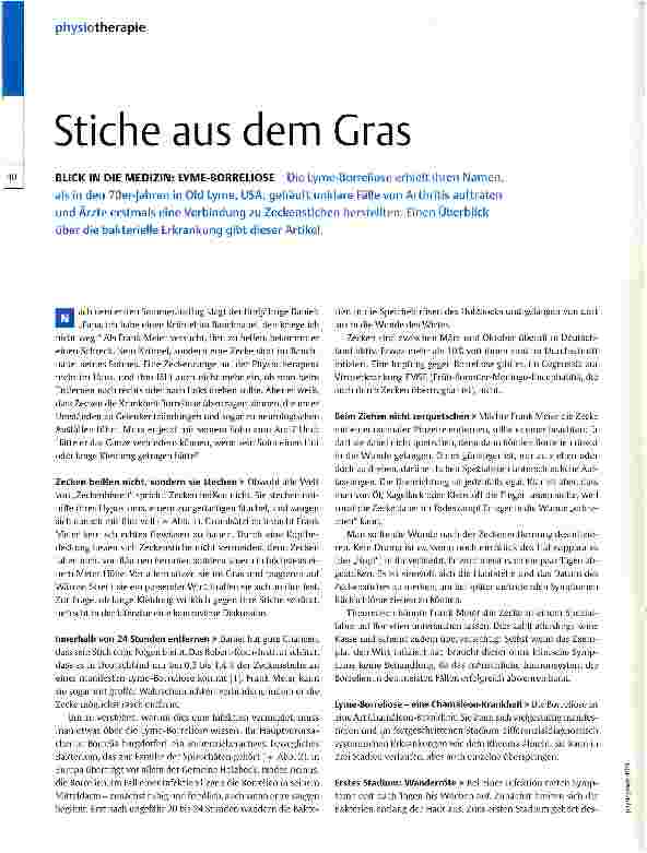 Vorschauseite 1: Stiche aus dem Gras