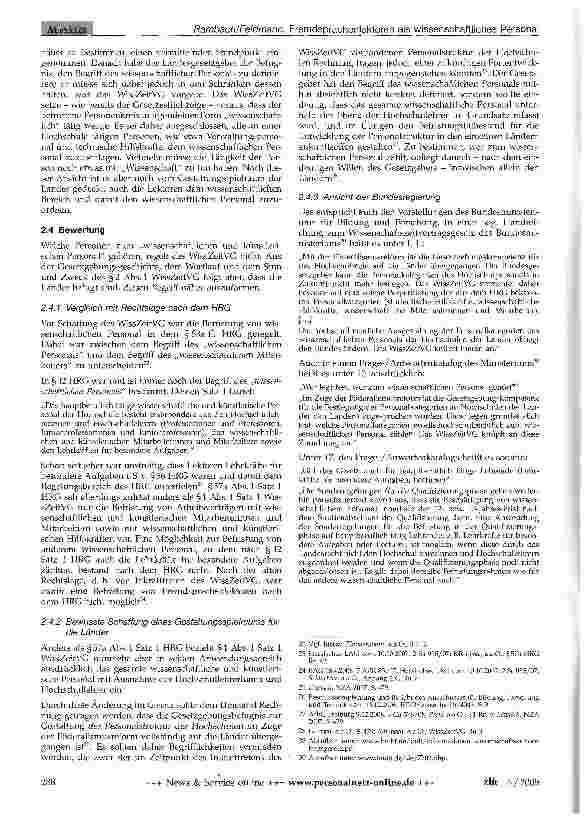 Vorschauseite 3: Fremdsprachenlektoren als wissenschaftliches Personal nach dem Wissenschaftszeitvertragsgesetz
