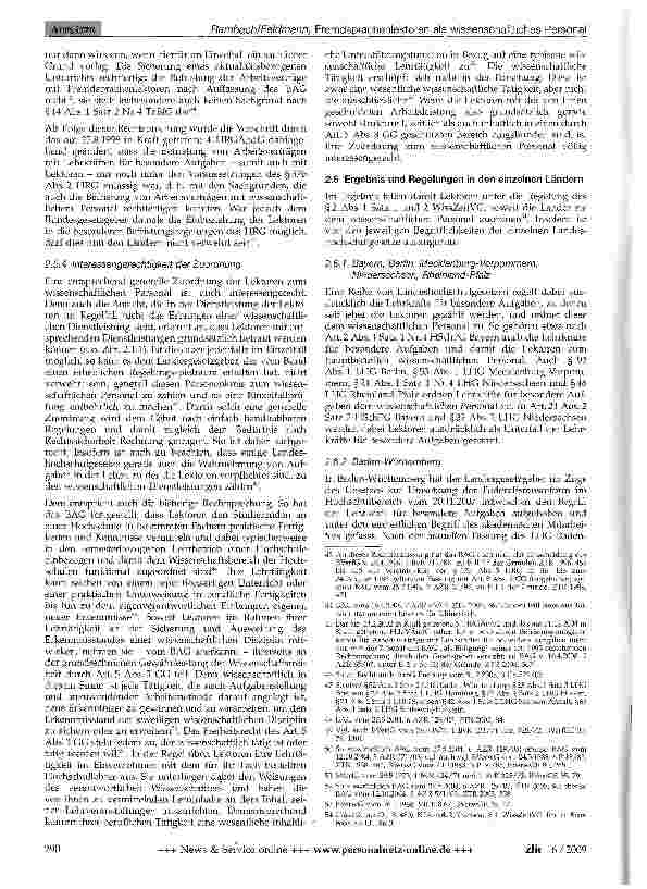 Vorschauseite 5: Fremdsprachenlektoren als wissenschaftliches Personal nach dem Wissenschaftszeitvertragsgesetz