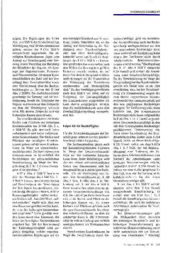 Vorschauseite 2: Fusionen in der gesetzlichen Krankenversicherung
