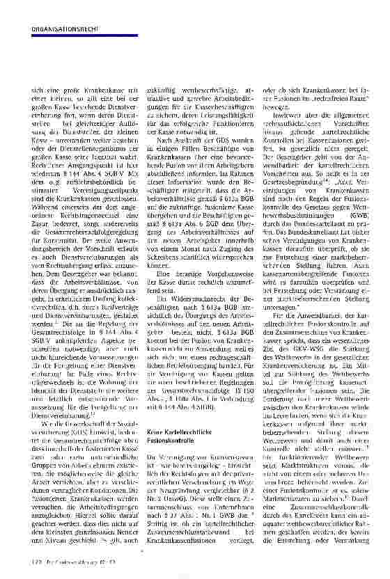 Vorschauseite 3: Fusionen in der gesetzlichen Krankenversicherung
