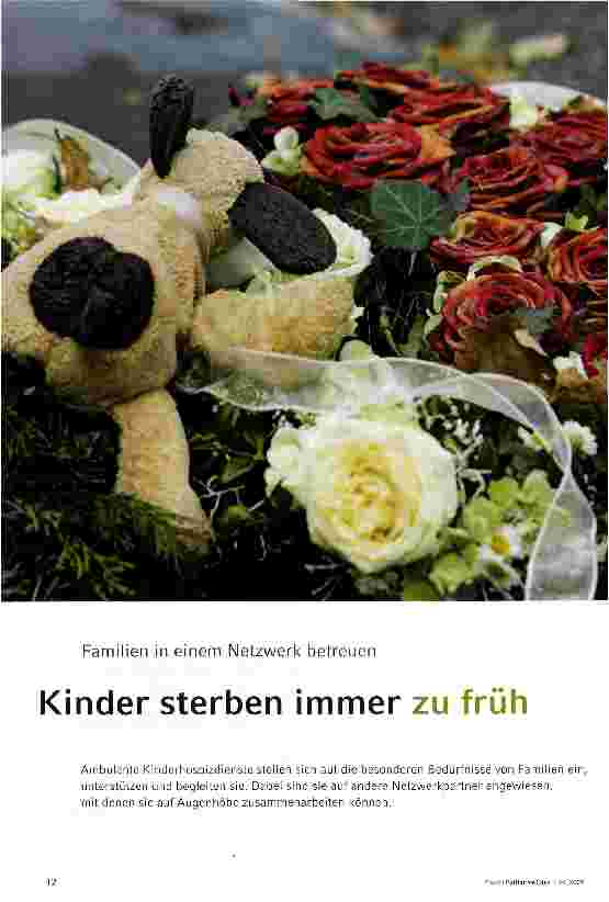 Vorschauseite 1: Familien in einem Netzwerk betreuenKinder sterben immer zu früh