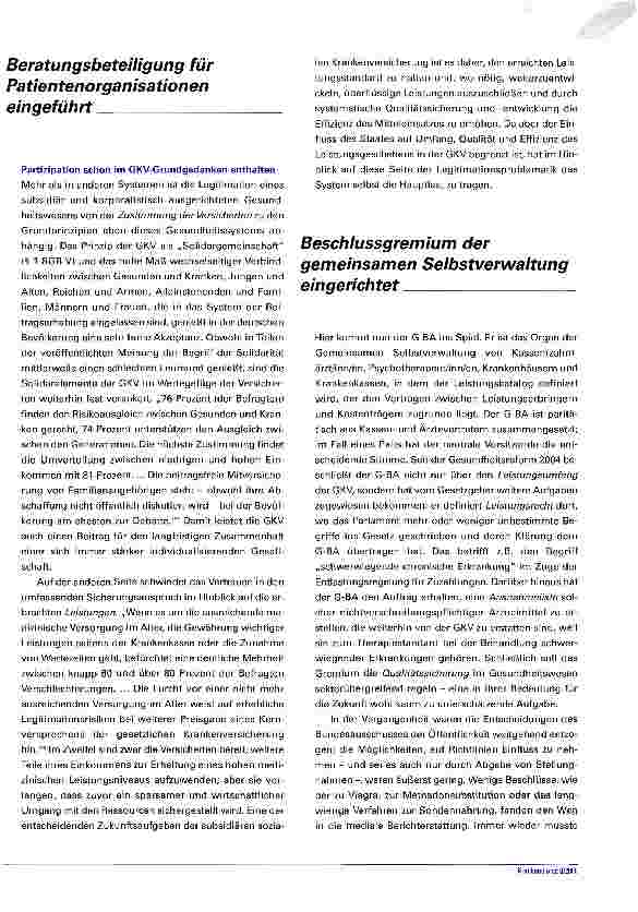Vorschauseite 2: Partizipation im Gesundheitswesen